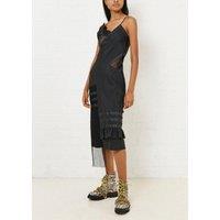Black Ripstop Slip Dress