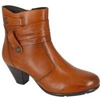 Cipriata Women's Claretta Leather Ankle Boots in Tan | Size: 5