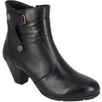 Cipriata Women's Claretta Leather Ankle Boots in Black | Size: 6