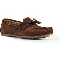 Moretta Women's Sofia Suede Moccasins in Brown | Size: 8