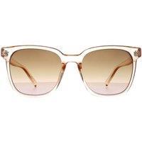 CALVIN KLEIN Women's Square Crystal Beige Brown Brown Gradient CK20519S in Clear