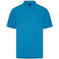 Henbury Men's Pique Polo Shirt in Baby Blue | Size: Large