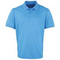 Premier Men's Coolchecker Pique Polo Shirt in Dark Blue | Size: Small