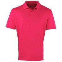 Premier Men's Coolchecker Pique Polo Shirt in Pink | Size: XL
