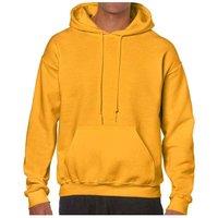 Gildan Men's Heavy Blend Hoodie in Gold | Size: Small