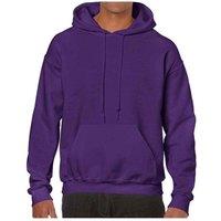 Gildan Men's Heavy Blend Hoodie in Purple | Size: Small