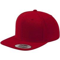 Flexfit Men's Classic Snapback Cap in Dark Red