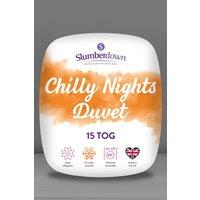 Slumberdown Chilly Nights 15 Tog Winter Duvet in White | Size: Double