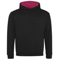 AWDis Varsity Hoodie in True Black | Size: 3-4 Years
