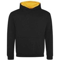 AWDis Varsity Hoodie in Jet Black | Size: 3-4 Years