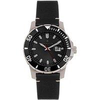 Dive Pro 200 Leather-Band Watch with Date