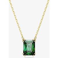 Swarovski Women's Matrix Green Mixed Cuts Gold Tone Plated Necklace 5677141 | Size: Adjustable