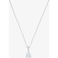 Swarovski Women's Solitaire White Crystal Pendant 5472635 in Silver | Size: 38 cm