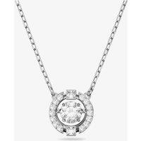 Swarovski Women's Sparkling Silver Dancing Crystal Necklace 5286137 | Size: 38 cm
