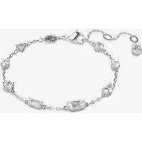 Swarovski Women's Mesmera Mixed Cut Scattered Bracelet 5661530 (M) in Silver | Size: Medium