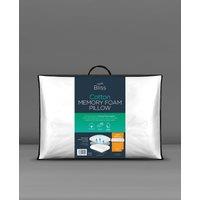 Snuggledown Single Bliss Cotton Memory Foam Deep Filled Side Sleeper Pillow in White