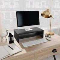 Berkfield Home Monitor Stand Black 42x24x13 cm Engineered Wood | Size: 42 x 24 x 13 cm
