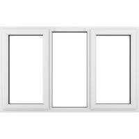 Crystal Direct Left & Right Hand Side Hung Fixed Centre Window Clear Glass in White | Size: 1770mm x 1040mm