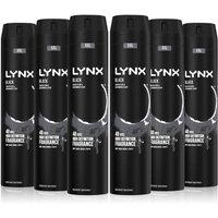 Lynx Men's XXL Black High Definition Fragrance 'BodySpray' Deo, 6x250ml