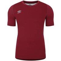 Umbro Men's Elite V Neck Base Layer Top in Burgundy | Size: Large