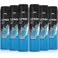 Lynx Men's XXL Ice Chill High Definition 'Body Spray' Deo, 6x250ml in Blue