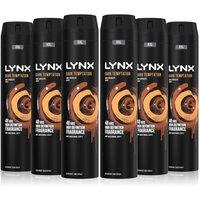 Lynx Men's XXL Dark Temptation High Definition 'Body Spray' Deo, 6x250ml in Brown