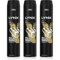 Lynx Men's XXL Gold High Definition Fragrance 'BodySpray' Deo, 3x250ml