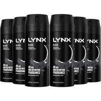 Lynx Men's 'Body Spray' Black High Definition Deo for Men, 6x150ml