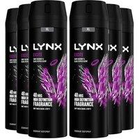 Lynx Men's XL High Definition Excite 'Body Spray' Deo 6 Pk, 200ml in Purple