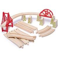 Bigjigs Rail Toy Bridge Expansion Set in Natural