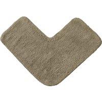 Allure Bath Fashions Corner Shower Mat 100% Cotton in Brown