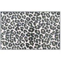 Allure Bath Fashions Leopard Bath Mat Non-Slip in Grey