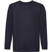 Fruit of the Loom Set In Sleeve Sweatshirt Pack of 2 in Mid Navy | Size: 3-4 Years