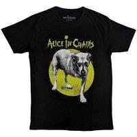 Alice In Chains Men's Three Legged Dog V2 T-Shirt in Black | Size: Large