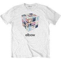 Elbow Best Of Album Cover T-Shirt in White | Size: XL