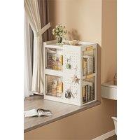 2 Tier Foldable Storage Boxes with Lid Collapsible Large Capacity Stackable Storage Bins with Wheels