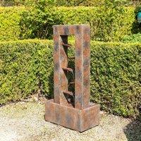Primrose Aveiro Cascading Water Feature 89cm in Brown
