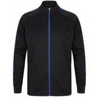 Men's Finden & Hales Knitted Tracksuit Top in Dark Navy | Size: 2XS