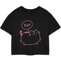 Pusheen Women's Cropped Short Sleeved T-Shirt | Black | Official Merch | Size: 2XL
