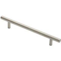Loops Round T Bar Pull Handle 178 x 10mm 128mm Fixing Centres Stainless Steel in Metallics