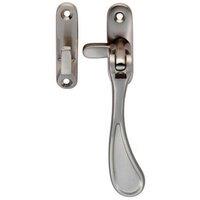Loops Spoon End Reversible Casement Window Fastener 124mm Length Satin Nickel in Metallics
