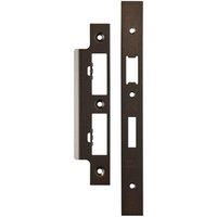 Loops Forend Strike & Fixing Pack For DIN Euro Sash & Bathroom Lock Matt Bronze
