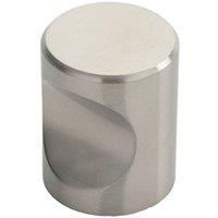 Loops Cylindrical Cupboard Door Knob 30mm Diameter Stainless Steel Cabinet Handle in Metallics