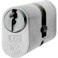 Loops 64mm Oval Double Cylinder Lock Master Key 10 Pin Satin Chrome Door Lock