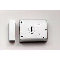 Loops Traditional Contract Rim Deadlock 102 x 76mm Polished Chrome Door Latch