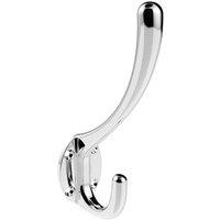 Loops Heavyweight One Piece Hat & Coat Hook 76mm Projection Polished Chrome