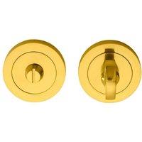 Loops Thumbturn Lock & Release Handle Concealed Fix 67mm Spindle Polished Brass in Metallics