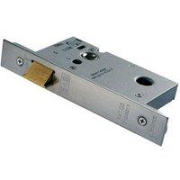 Loops 64mm Architectural Upright Latch Square Forend Satin Stainless Steel in Metallics