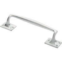 Loops One Piece Door Pull Handle 250mm Length 54mm Projection Satin Chrome