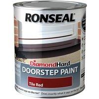 Ronseal Diamond Hard Doorstep Paint 750ml - Tile Red